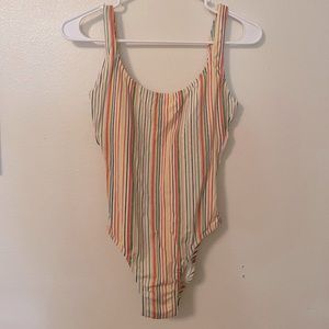 Madewell striped one-piece swimsuit